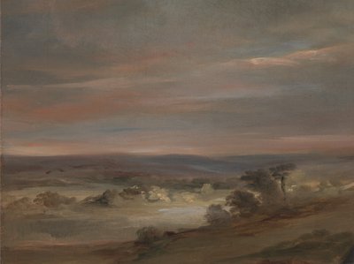 Ein Blick auf Hampstead Heath, früher Morgen von John Constable